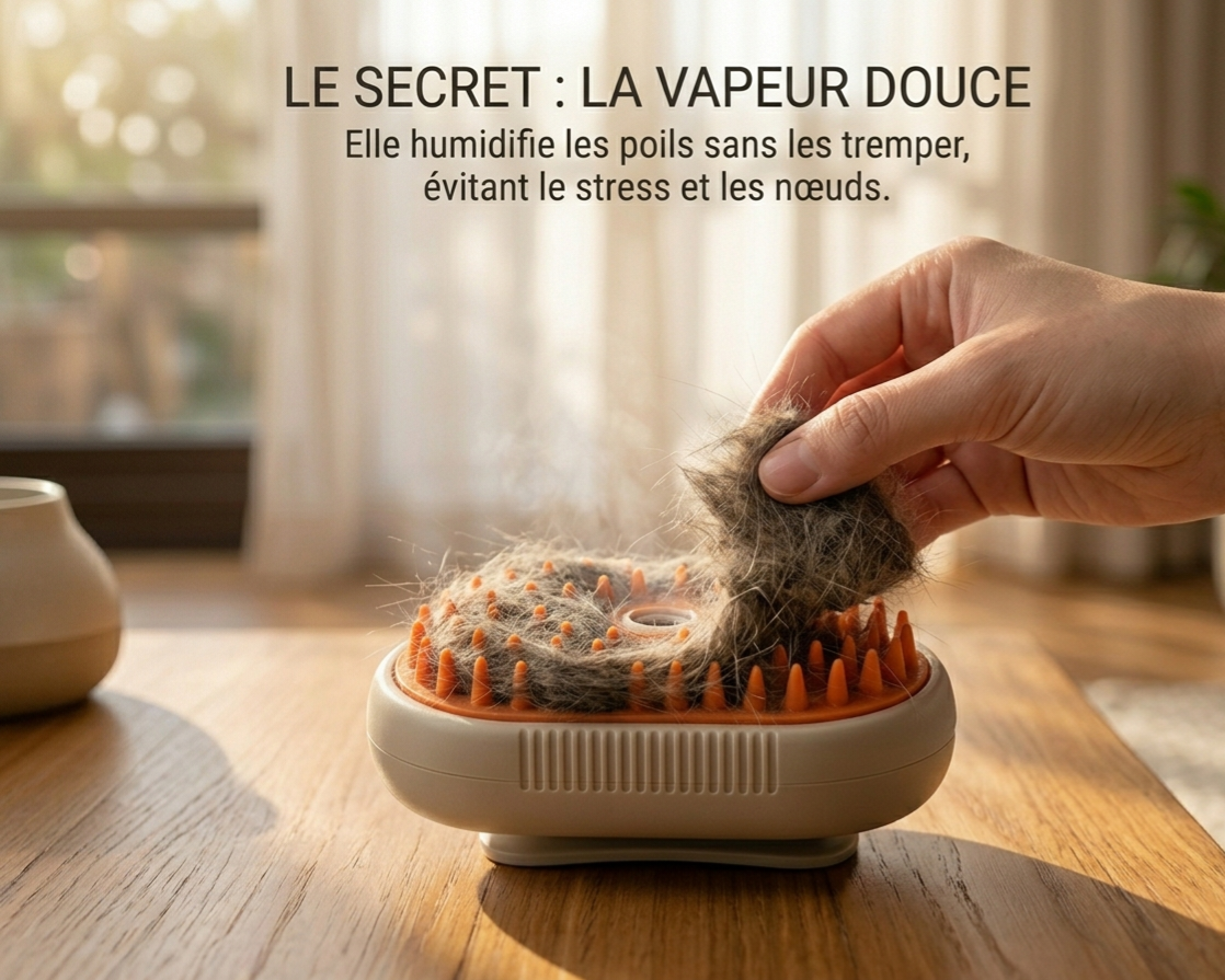 Brosse Magique pour Chats et Chiens